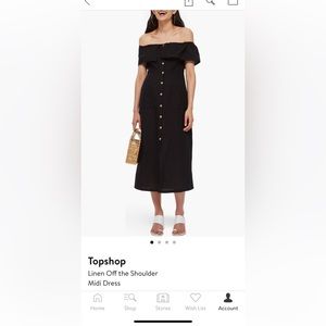Top shop linen dress